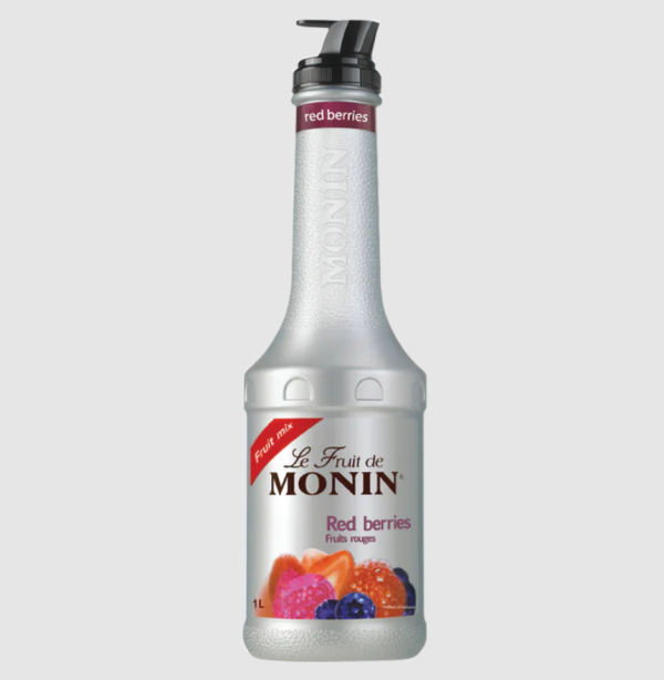 Monin Red Berries Puree Package - كرتونة مونين تحضير بأساس فاكهة التوت الأحمر