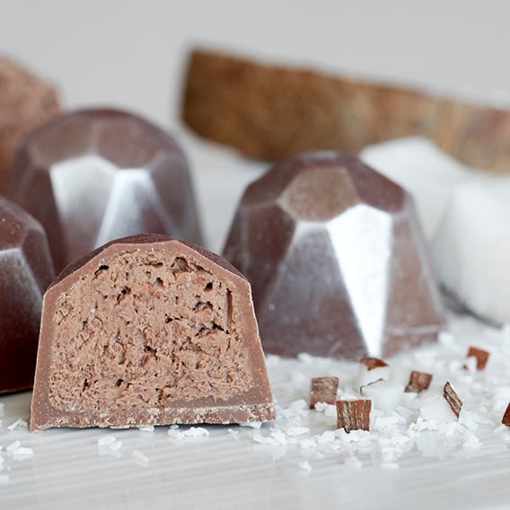 احصل على حشوة جوز الهند المقرمشة (Coconty) من مجموعة Pralin Delicrisp. مزيج رائع من شوكولاتة الحليب، جوز الهند، ورقائق الكريب. حشوة جاهزة للكيك والحلويات تضفي طعماً وقرمشة مميزة.